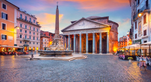 Rome, Iseum and Pantheon